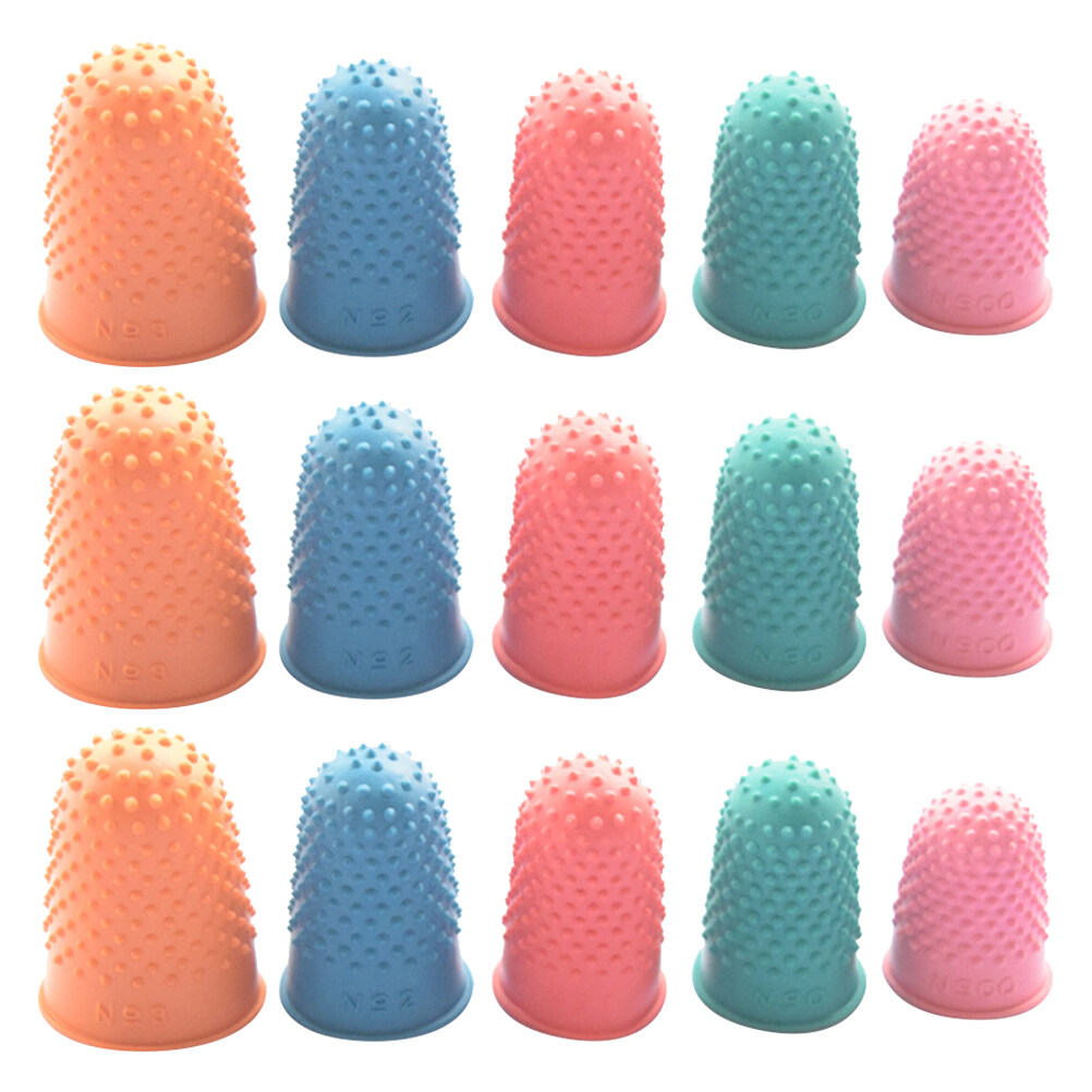 Finger Rubber Cover Silicone Protectors Tips Cones Counting